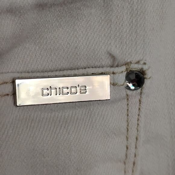 So Slimming by Chico's Jeans Size 00 (XS) Soft Peach Almost White (Tailored) - Picture 6 of 8